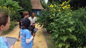 4-H Project PLANTS students study flowers at NC State's JC Raulston Arboretum