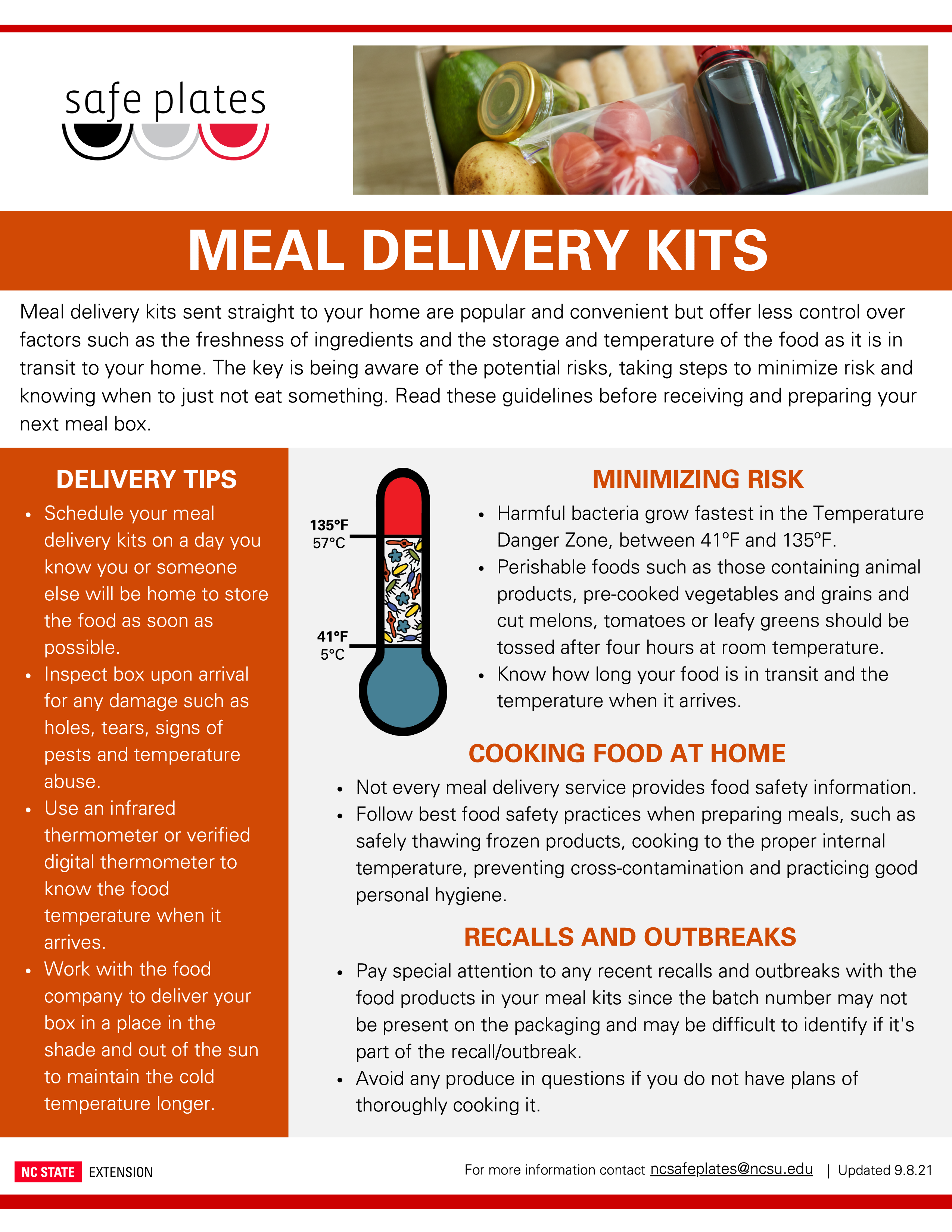 Food Safety Tips for Home Meal Delivery Kits, Homegrown